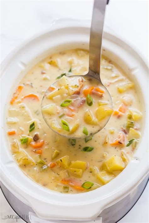 Crockpot Potato Soup And Video The Recipe Rebel