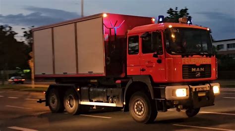 Gasaustritt Wlf Ab Gefahrgut Bf Salzgitter Wache Auf Einsatzfahrt