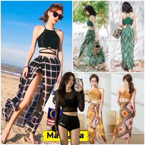 Wholesale Malaysia Swimsuit Bikini Swimwear Ready Stock In Scarf Fast Delivery Shopee Malaysia
