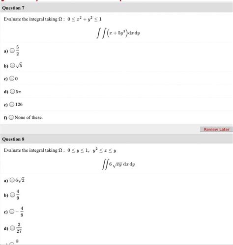 Solved Evaluate The Integral Taking Ohm 0 Lessthanorequalto Chegg