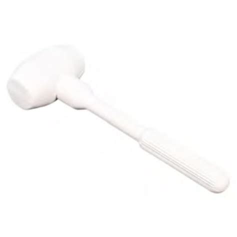 One piece white rubber mallet - Everdry