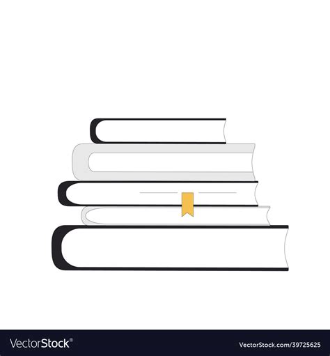 Books knowledge education learning symbol study Vector Image