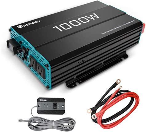 Renogy 1000w Pure Sine Wave Inverter 12v Dc To 120v Ac Converter For Home Rv Truck