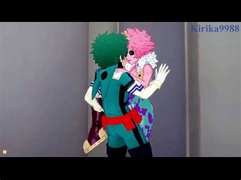Mina Ashido And Momo Yaoyorozu And Izuku Midoriya Intense Sex My Hero Academia Hentai