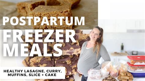 Healthy Postpartum Meal Prep Postpartum Freezer Meal Prep Youtube