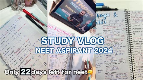 Studying For Neet Only Days Left A Day In The Life Of A Neet