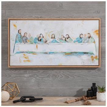 The Last Supper Canvas Wall Decor In Church Wall Art Jesus Wall