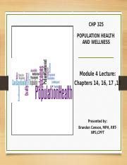 Module 4 Lecture PowerPoint Pptx CHP 325 POPULATION HEALTH AND