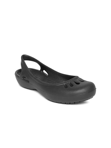 Buy Crocs Malindi Women Black Flat Shoes - Flats for Women 719906 | Myntra