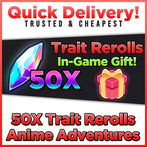 Anime Adventures Trait Reroll Game Items Gameflip