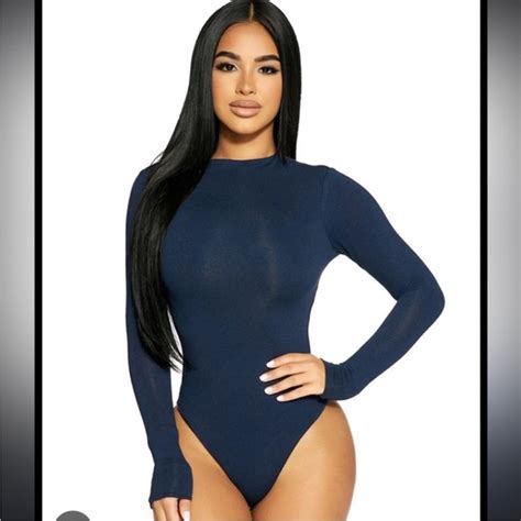 Naked Wardrobe Tops Naked Wardrobe Crew Neck Cutout Back Long