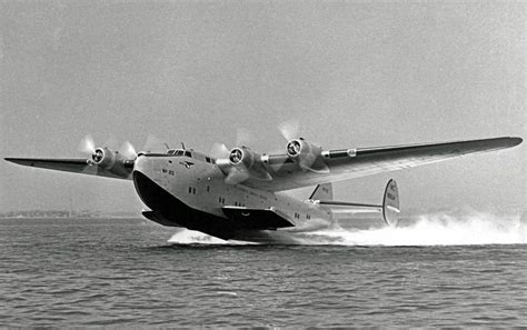 Pan American Airways Boeing Model Atlantic Clipper Takes Off From