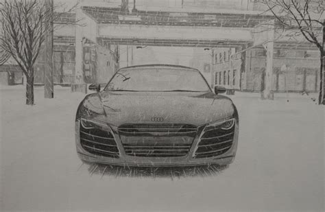 Audi Drawing, Pencil, Sketch, Colorful, Realistic Art Images | Drawing ...