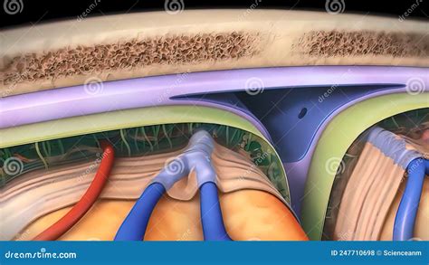 Know Your Brain Of Meninges Stock Illustration Illustration Of White Healthcare 247710698