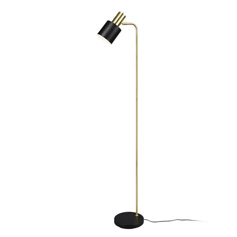 Vloerlamp Adam 1 Lamp Zwart Goud Lampen24 Nl