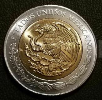 Monda Bimetalica 2008 De 5 Pesos Mexicanos Con Imagen De Pancho Villa 2