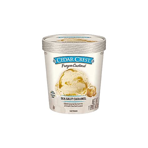 Cedar Crest Sea Salt Caramel Custard Ice Cream Pints Festival Foods