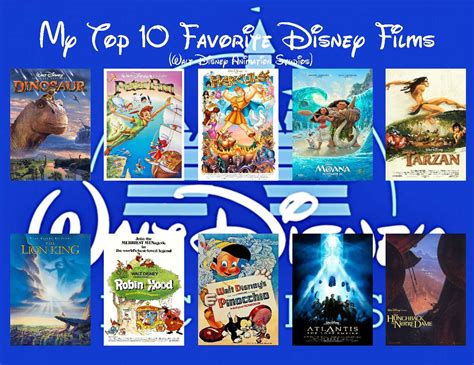 My Top 10 Disney animated films by DinoArt65 on DeviantArt