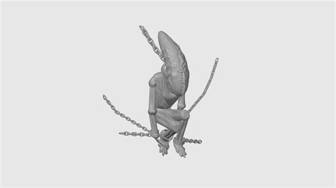 3d File Alien In Chain´s 👽・3d Print Model To Download・cults