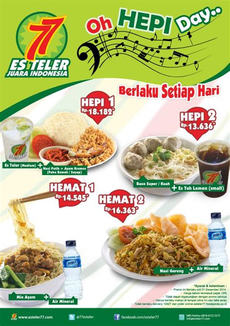 Es Teler 77 Menu