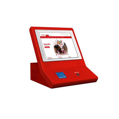 Desktop Self Service Touch Screen Payment Kiosk With Qr Code Scanner