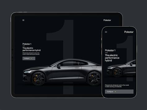 Polestar 1 Landing Page – Polestar.com by Lucas Berghoef on Dribbble