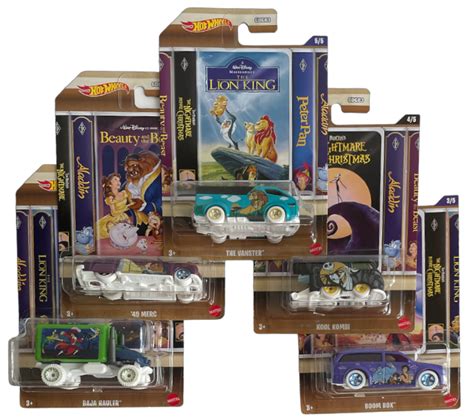 Hot Wheels Walt Disney Classic Set Of 5 VTG COMICS AND TOYS