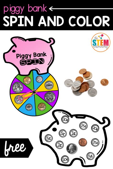 Piggy Bank Spin and Color - The Stem Laboratory