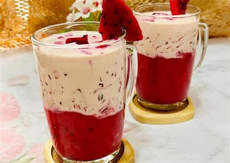 Resep 384 Dragon Fruit Mango Sago Buah Naga Mangga Pacar Cina Oleh