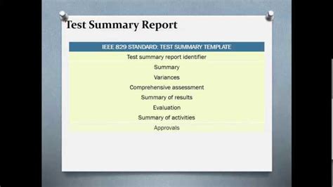 Test Summary Reports Qa Platforms Within Test Summary Report Template