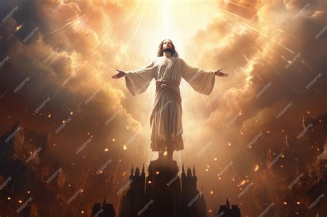 Premium Photo Second Coming Of Jesus Christ Ascension Of Jesus In