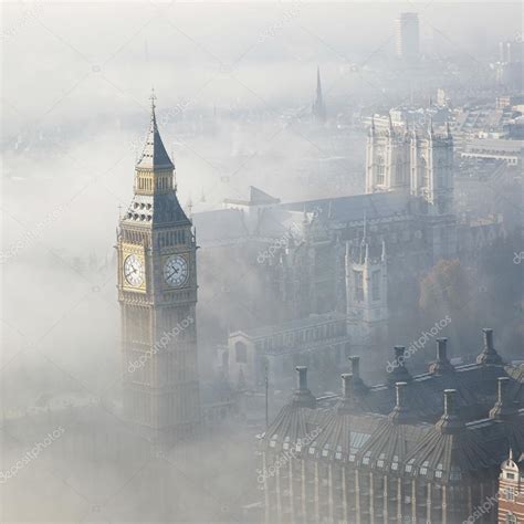 heavy fog hits london stock photo  anizza
