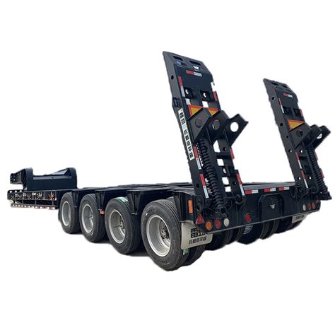 Vehicle Master Axle Ton Heavy Duty Gooseneck Hydraulic Ramp Low