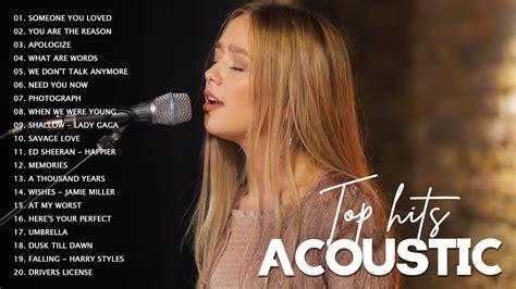 Top Hits Acoustic Love Songs Cover Best English Acoustic Songs Of All