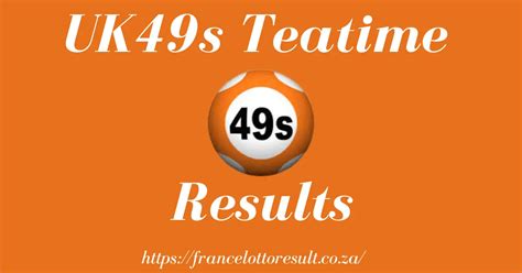 Uk49s Teatime Results Friday 3 November 2023