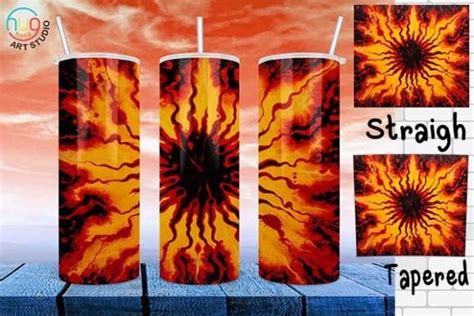 Tie Dye 20oz Skinny Halloween Tumbler Graphic By HugHang Art Studio