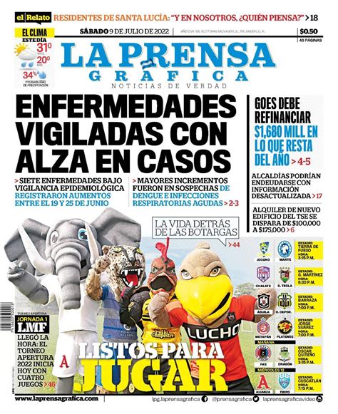 La Prensa Gráfica On Twitter Compartimos La Portadalpg Para La