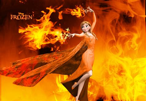 Wallpaper Frozen Anna The Fire Princess By Jackfrostoverland On