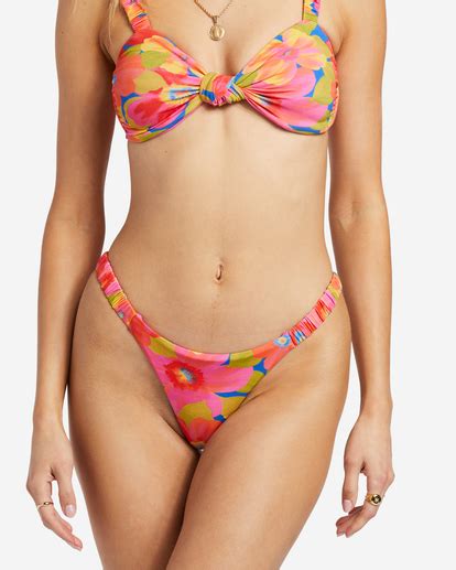 Sunny Coast Ruched Mutandina Bikini Con Copertura Succinta Da Donna