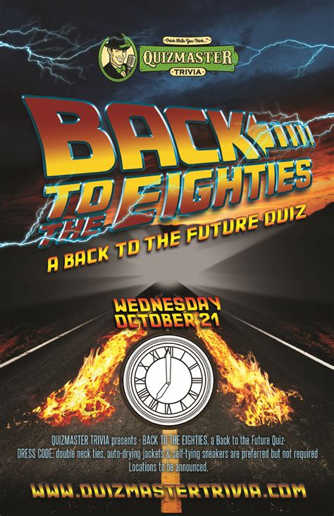 Back to the 80s! Our Back to the Future Quiz is Oct. 21! - Quizmaster ...