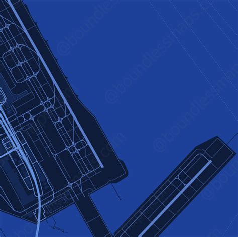 Tokyo International Airport - Dark Blue Vector Map | Boundless Maps