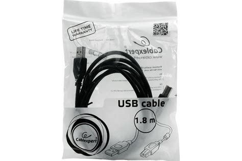 Кабель USB 2 0 Pro Cablexpert AM BM 1 8м экранировка ферритовые