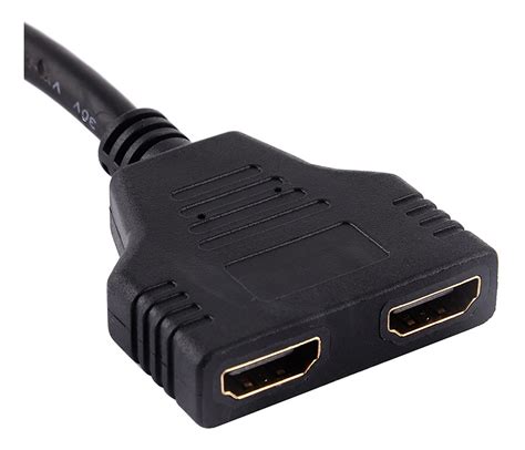 Hdmi Splitter To Way Cable Adaptador Multi Display Hd Mercado