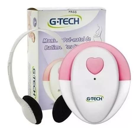 Aparelho Para Ouvir O Coração - Aparelho Para Escutar Coração Do Bebê G-tech Branco E Rosa ...