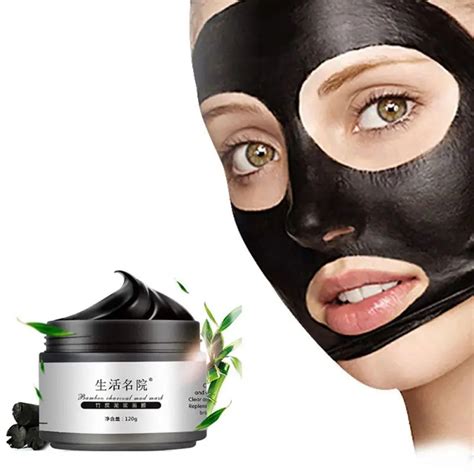 Bamboo Charcoal Blackhead Remover Black Mask Shrink Pores Deep Cleaning