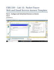 Repps Lab Answers Docx Csis Lab Packet Tracer Web And