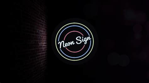 Premium Psd Neon Light Logo Mockup