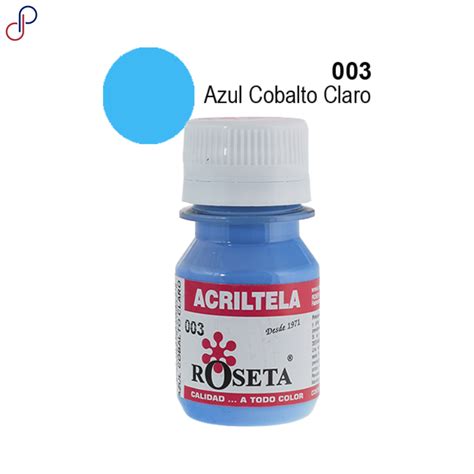 Acriltela Roseta Azul Cobalto Claro