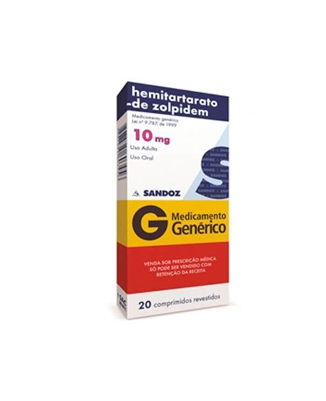 Zolpidem 10mg 20com B1 Sandoz Riomed DistribuiÇÃo