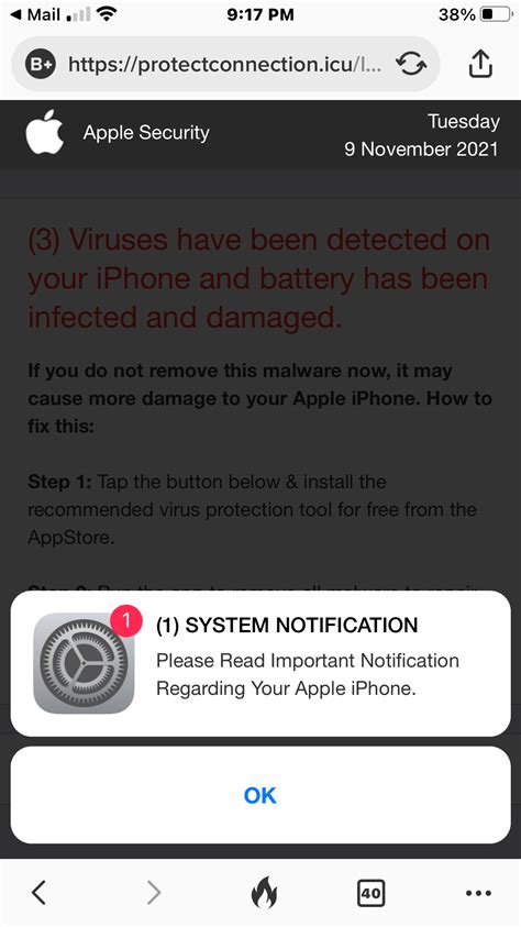 Fake Pop Up Virus Alert From Apple Apple Community